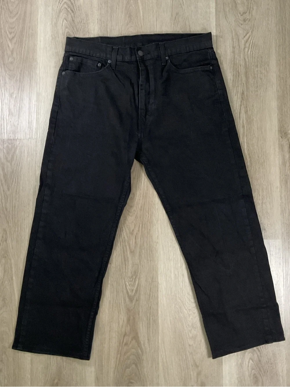 Levi's 505 Men's Black Relaxed Jeans Size 36x34 (Tailored)